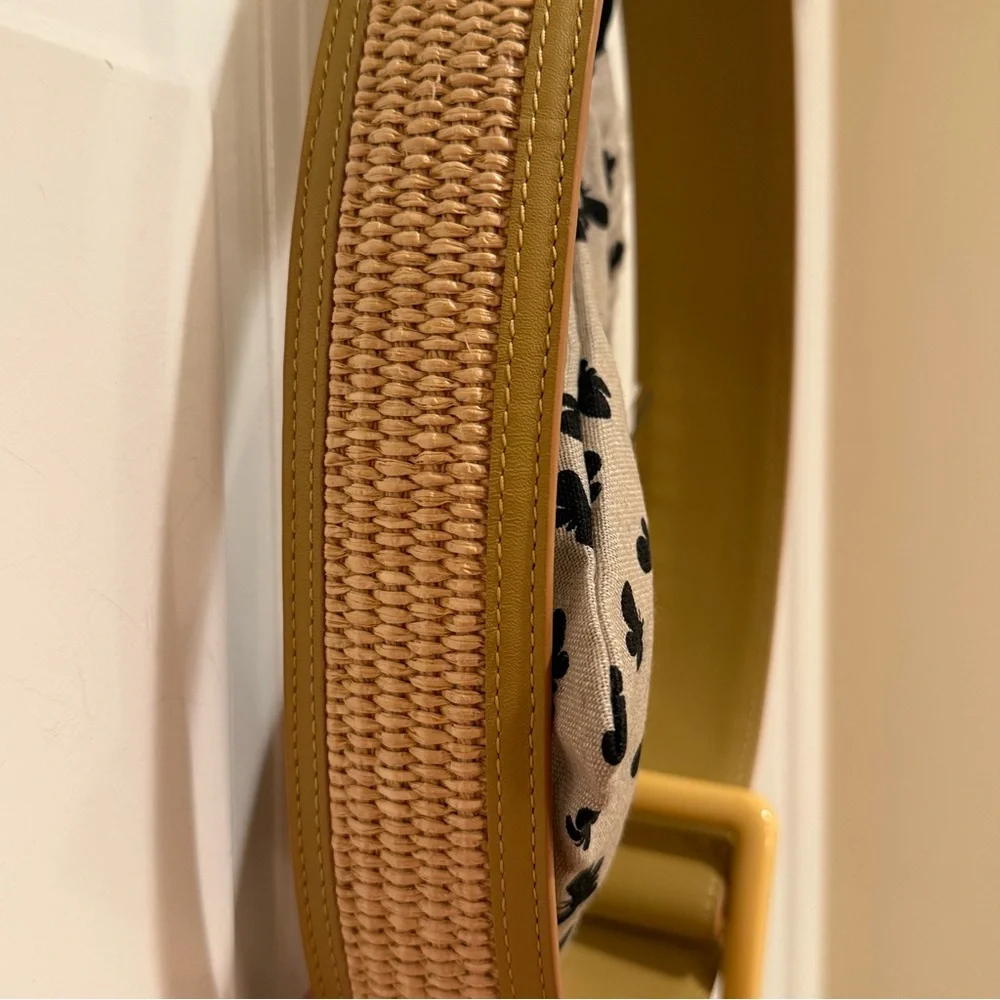 NWT Weekend Max Mara Label-cut Raffia Effect Belt Size: Medium Spring/Summer